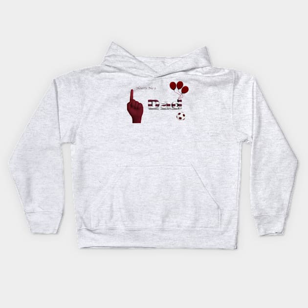 Hearts fc Dad gifts 1 Kids Hoodie by Grant's Pics